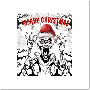 Zombie Christmas Posters and Art